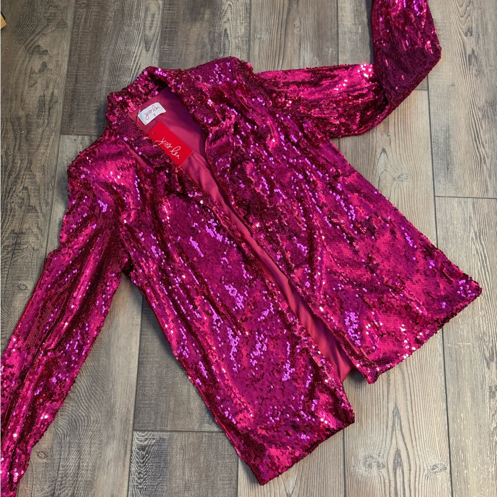 Sequin Hot Pink Jacket